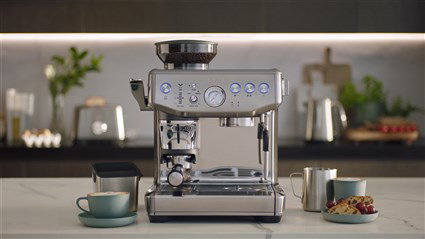 Sage SES876BSS4EEU1 Cafetière espresso Barista Express Impress™ avec broyeur intégré en acier inox brossé Sage SES876BSS4EEU1 Cafetière espresso Barista Express Impress™ avec broyeur intégré en acier inox brossé