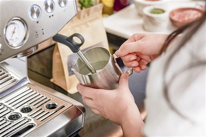 Sage SES876BSS4EEU1 Cafetière espresso Barista Express Impress™ avec broyeur intégré en acier inox brossé Sage SES876BSS4EEU1 Cafetière espresso Barista Express Impress™ avec broyeur intégré en acier inox brossé
