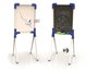 Chicos Pizarra junior - Tableau réversible junior 37x32x85 cm incluant 12 pièces, pour enfants de 3 à 7 ans