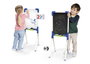 Chicos Pizarra junior - Tableau réversible junior 37x32x85 cm incluant 12 pièces, pour enfants de 3 à 7 ans