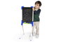 Chicos Pizarra junior - Tableau réversible junior 37x32x85 cm incluant 12 pièces, pour enfants de 3 à 7 ans