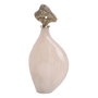 BigBuy Home Bouteille décorative Crème Doré 23 x 10 x 51 cm