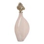 BigBuy Home Bouteille décorative Crème Doré 23 x 10 x 51 cm