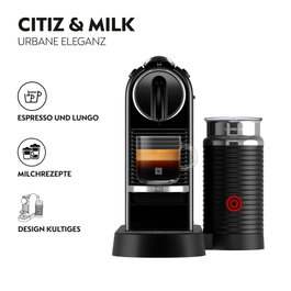 De'Longhi Nespresso CitiZ & Milk EN 267.BAE, Noir