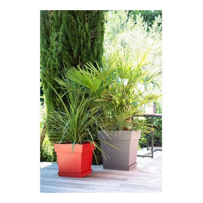 Colorant Universel Pot de fleur Toscane Carré Taupe 87L Colorant Universel Pot de fleur Toscane Carré Taupe 87L