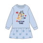 Cerdá - Vestido French Terry Bluey 4 Años, Robe en French Terry, Bleu Clair, Taille 4 ans