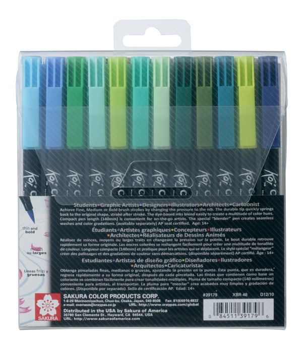 Sakura Koi Coloring Brush Pen set - 48 couleurs