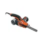 Black+Decker KA902EK-QS Lime électrique filaire 400W avec coffret et bandes abrasives - Vitesse variable 900-1400 tr/min et aspirateur de poussière