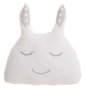 BigBuy Kids Coussin Pare-chocs Lit Bébé Lapin Polaire Blanc 36 x 34 cm