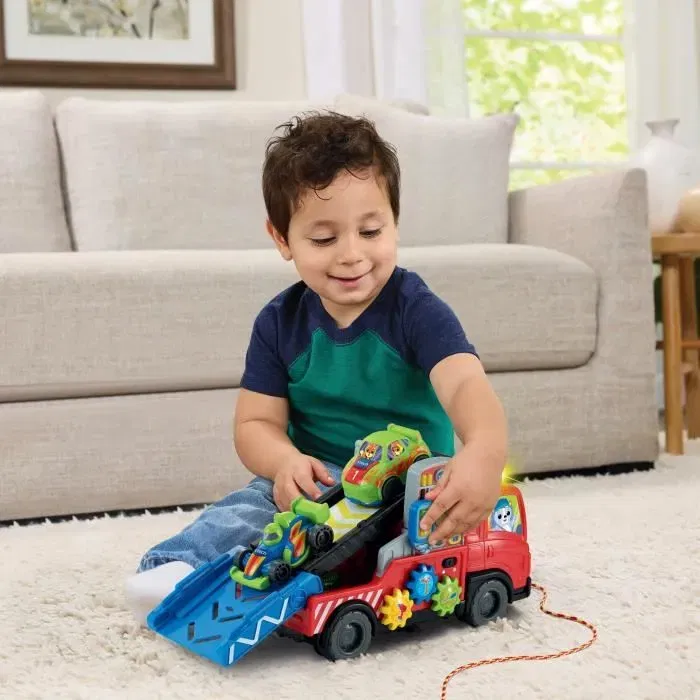 VTECH BABY Super Camion Dépannage Interactif - Jouet Éducatif avec Boutons et Engrenages - Pour Enfants de 1 à 4 Ans - Multicolore