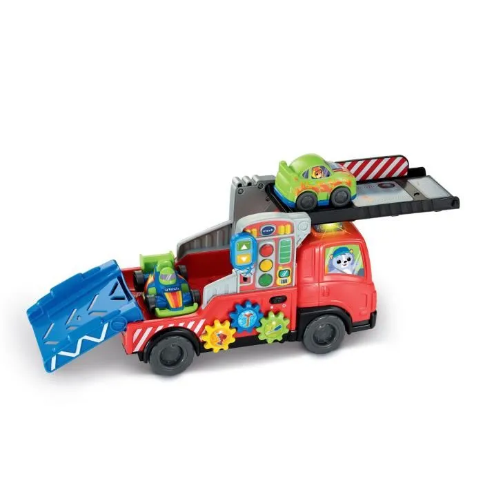 VTECH BABY Super Camion Dépannage Interactif - Jouet Éducatif avec Boutons et Engrenages - Pour Enfants de 1 à 4 Ans - Multicolore