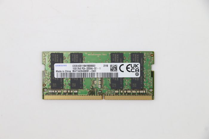 Lenovo Module de mémoire SoDIMM 16 Go DDR4 3200 MHz Lenovo Module de mémoire SoDIMM 16 Go DDR4 3200 MHz