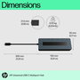 HP Hub Multiport USB-C Universel - Concentrateur 7 ports avec HDMI, DisplayPort, Passthrough pour 2 écrans 4K - Compatible PC USB-C