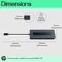 HP Hub Multiport USB-C Universel - Concentrateur 7 ports avec HDMI, DisplayPort, Passthrough pour 2 écrans 4K - Compatible PC USB-C