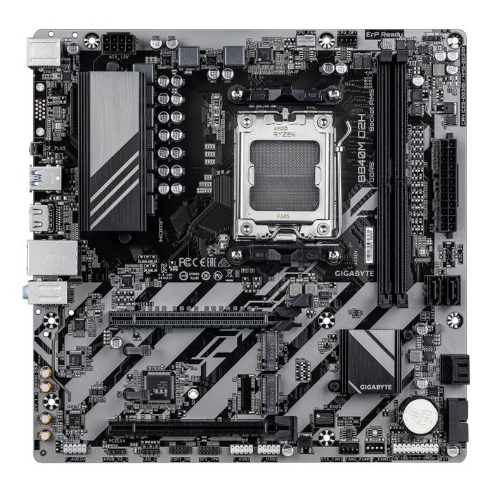 Gigabyte B840M D2H Carte mère Micro-ATX Socket AM5 DDR5 M.2 LAN 2.5GbE HDMI