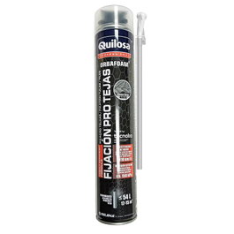 QUILOSA Mousse adhésive de polyuréthane grise 650 ml avec canule