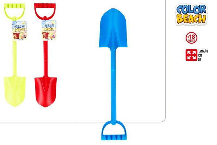 Color Baby Pala de playa Color Beach 52 cm - Pelle de plage pour enfants à partir de 18 mois - Modèles assortis