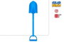 Color Baby Pala de playa Color Beach 52 cm - Pelle de plage pour enfants à partir de 18 mois - Modèles assortis