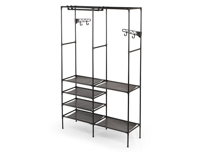 Kipit Armario Organizador Doble Percha 52x28x8 cm Noir Métal Plastique PP Tissu (Set de 6) Kipit Armario Organizador Doble Percha 52x28x8 cm Noir Métal Plastique PP Tissu (Set de 6)