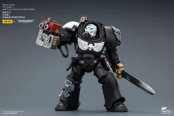 Joy Toy (CN) Warhammer 40,000 Raven Guard Terminator avec épée de puissance et bolter de tempête Joy Toy (CN) Warhammer 40,000 Raven Guard Terminator avec épée de puissance et bolter de tempête