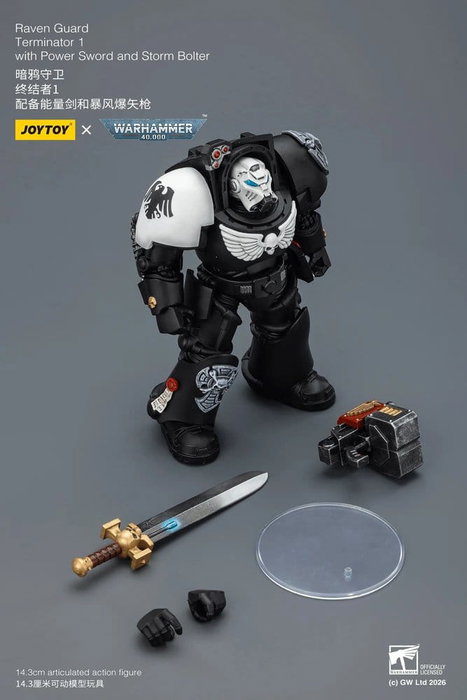 Joy Toy (CN) Warhammer 40,000 Raven Guard Terminator avec épée de puissance et bolter de tempête Joy Toy (CN) Warhammer 40,000 Raven Guard Terminator avec épée de puissance et bolter de tempête