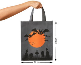 Atosa Sac à bonbons Chauve-souris avec ailes et yeux décoratifs 38x31 cm