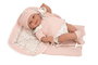Muñecas Arias Muñeca Elegance Babyto - Poupée de poids en rose avec couverture, peluche anti-stress 35 cm