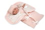 Muñecas Arias Muñeca Elegance Babyto - Poupée de poids en rose avec couverture, peluche anti-stress 35 cm