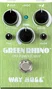 Way Huge Pédale Overdrive - Green Rhino MkV Mini Way Huge - Contrôles Volume, Tonalité, Drive, Fréquence et Courbe