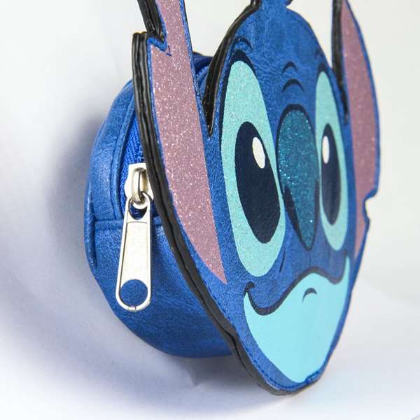 Cerdá Porte-monnaie portefeuille Stitch 11,5 x 11,0 x 2,5 cm pour enfant - Bleu
