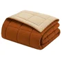 Toison D'Or HUDSON - Couette Légère Microfibre - Ocre & Galet - 220 x 240