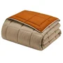 Toison D'Or HUDSON - Couette Légère Microfibre - Ocre & Galet - 220 x 240