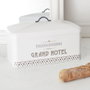 Home Deco Factory Caisse Panera Met Gran Hotel en métal