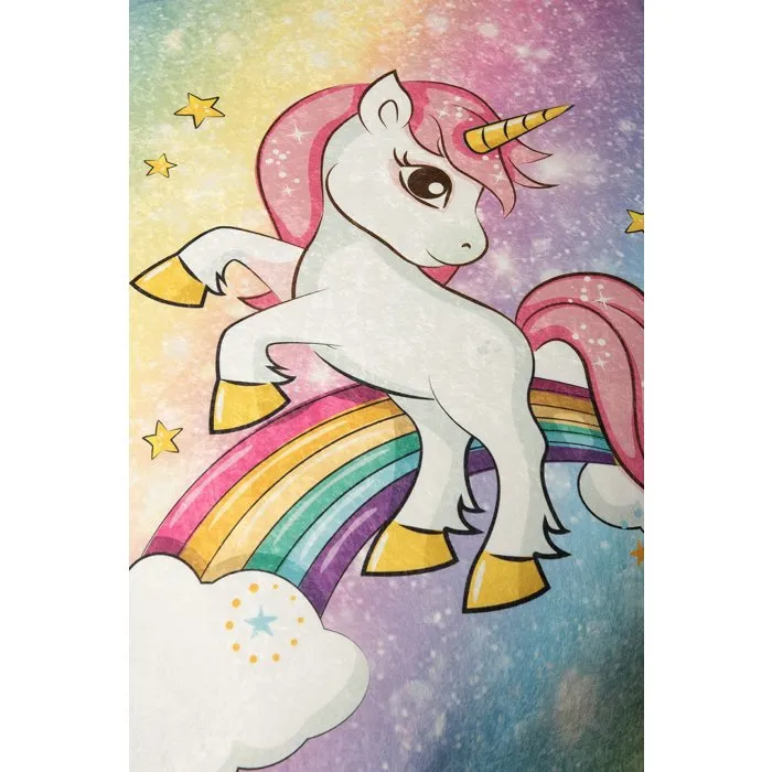 Tapis enfant Licorne 140 x 190 cm