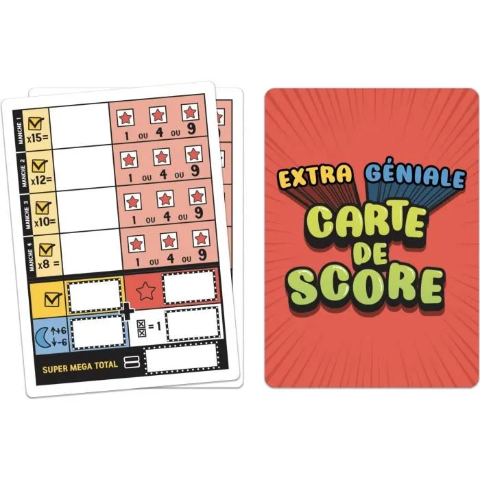 Asmodee - Super Méga Lucky Box - Jeu de société de cartes et de grilles avec pouvoirs - Version française