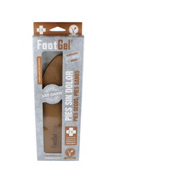 FOOTGEL Semelles en gel pour hommes orange taille 39-42
