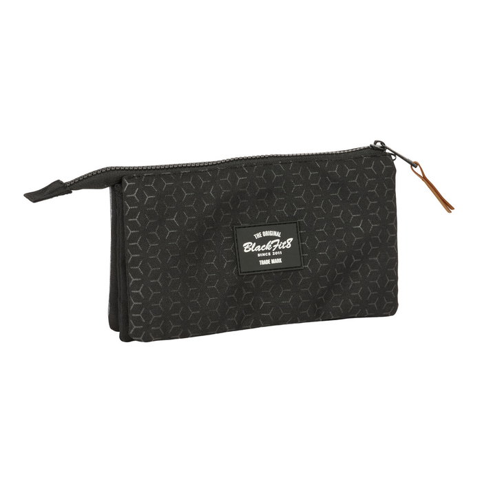 Fourre-tout BlackFit8 Old school Noir Gris 22 x 12 x 3 cm Fourre-tout BlackFit8 Old school Noir Gris 22 x 12 x 3 cm