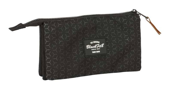 Safta Porte-tout Triple Recyclé Blackfit8 "Old School" 22 x 12 x 3 cm