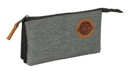 Safta Porte-tout Triple Recyclé Blackfit8 "Old School" 22 x 12 x 3 cm