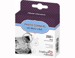 Scrapbook Adhesives by 3L Coins adhésifs en plastique noir 10mm