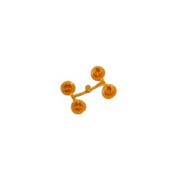 AYUDAS TECNO DINAMIC Bouchons Embellisseurs Orange 4 Unités