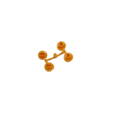 AYUDAS TECNO DINAMIC Tapon Embellecedor A838-2 - Lot de 4 Pièces, Orange AYUDAS TECNO DINAMIC Tapon Embellecedor A838-2 - Lot de 4 Pièces, Orange