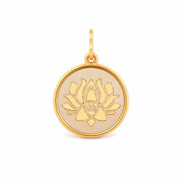 Alex And Ani Charm Fleur de Lotus Doré