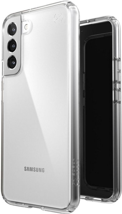 Speck Coque transparente Presidio Perfect Clear avec protection contre les chutes et Microban pour Samsung Galaxy S22+