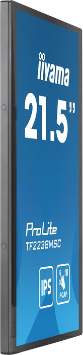 iiyama ProLite TF2238MSC-B1 - Moniteur tactile PCAP 10 points Open Frame 21,5" IPS - Verre bord à bord avec revêtement anti-traces - Châssis métal - DisplayPort, HDMI, USB Hub