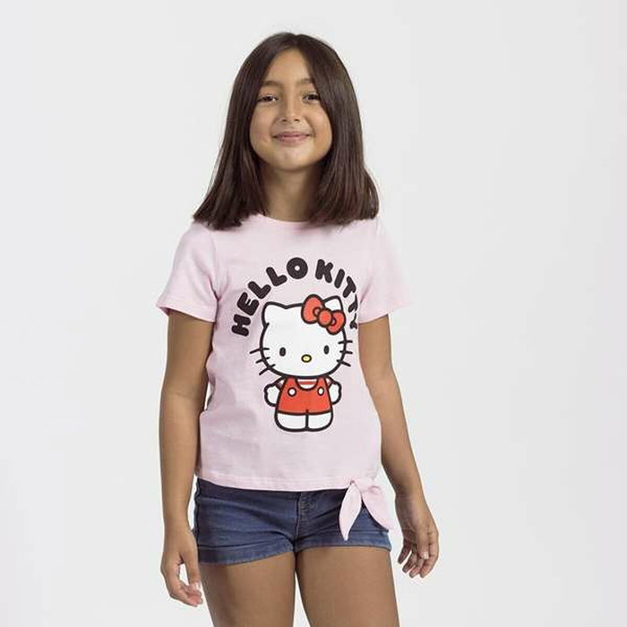 T shirt à manches courtes Enfant Hello Kitty Rose clair