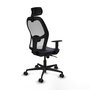 Chaise de Bureau avec Appui-tête Piqueras y Crespo 1D036N2 Gris foncé