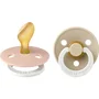 Bibs Sucette bébé Colour Taille 2 Blush Vanille - Pack de 2, Phosphorescente
