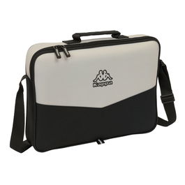 Cartable Kappa Grey Noir Gris 38 x 28 x 6 cm