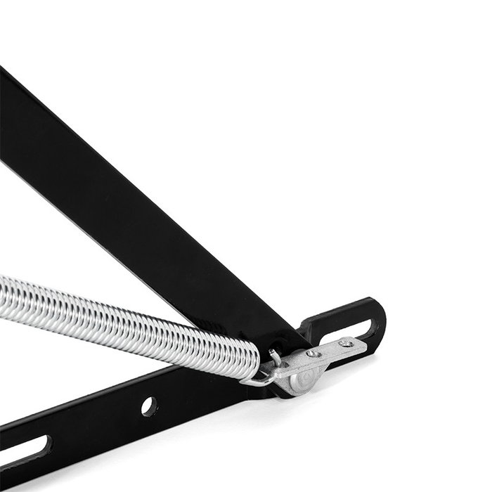 Q&Q Charnière Compas Kuku Noir 50º avec Ressort